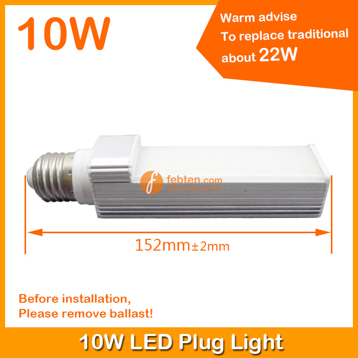 10W LED Plug Light G23/G24/E27
