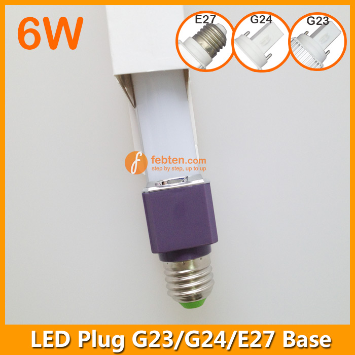 Purple 6W LED Plug Light
