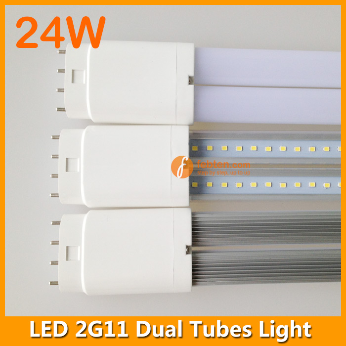 Clear milky 542mm dual tube LED 2G11 lighting