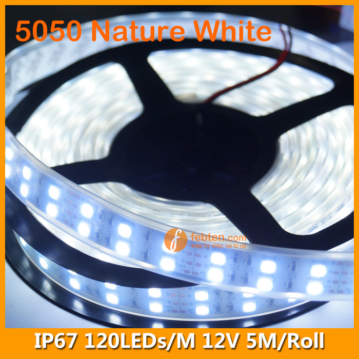5050 Natural White LED Strip Lighting 120LEDs/M