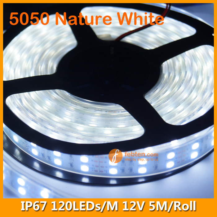 SMD5050 Natural White LED Strip Lighting 120LEDs/M
