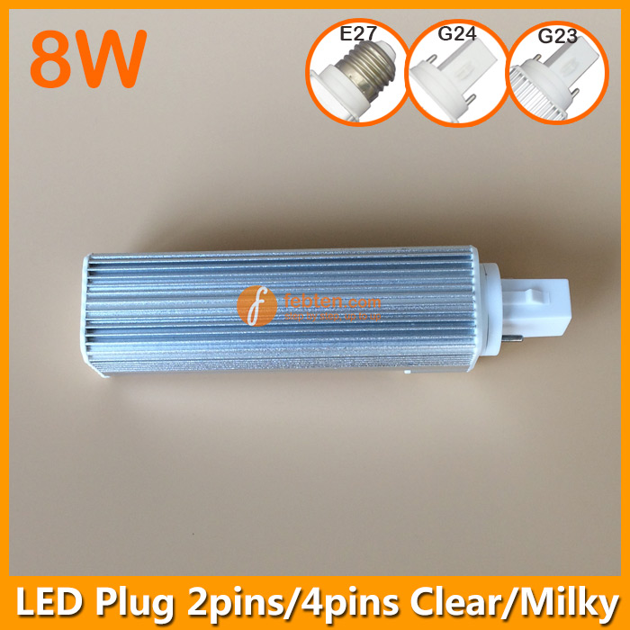 8W LED G24 E27 Plug Lighting