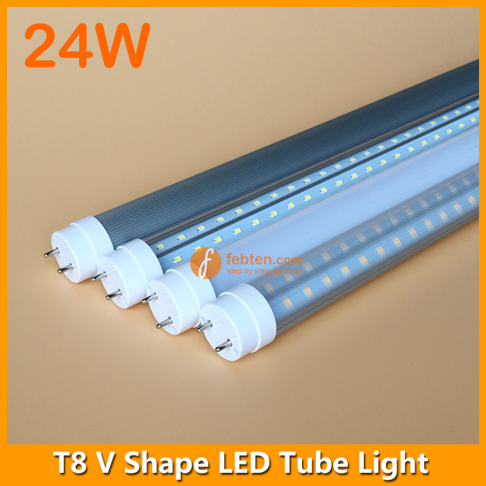 24W LED V Shaped T8 Tube Light 120cm
