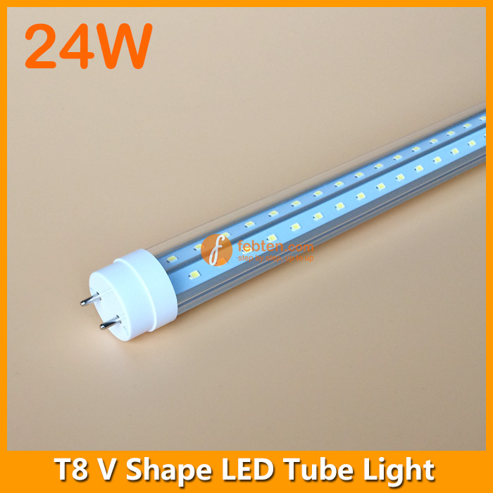 24W LED V Shaped T8 Light 120cm