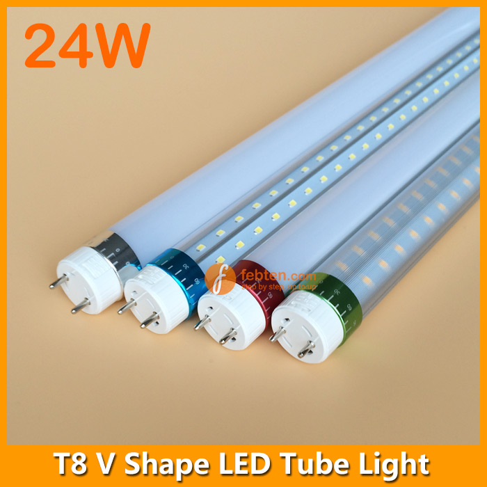 240degree 1212mm 24W LED V Shaped T8 Lighting