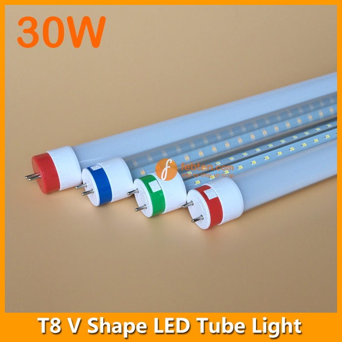 30Wattage LED T8 V Shaped Tube Light 240degree Beam Angle