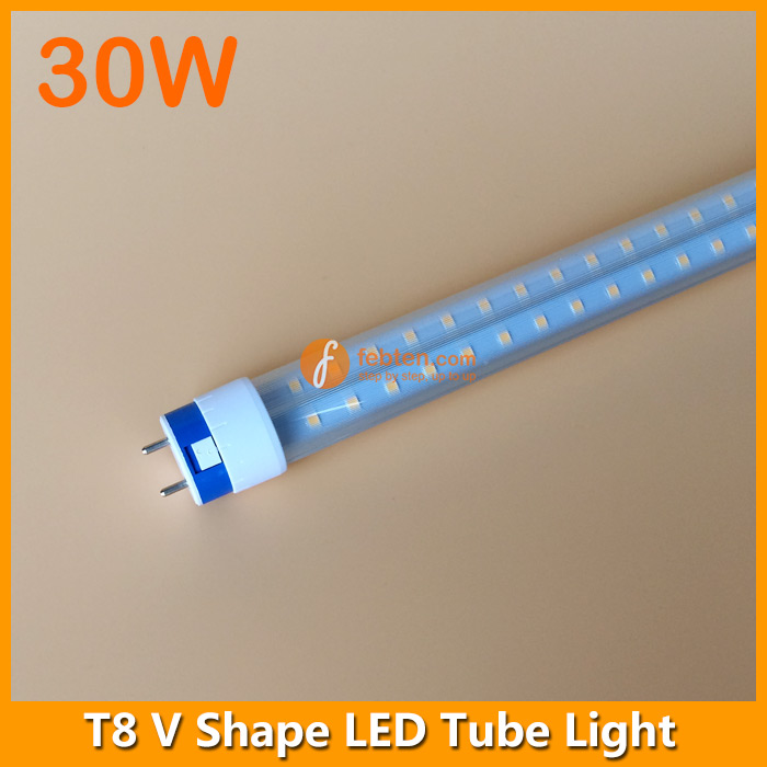 30W 5feet LED T8 V Shaped Tube Light 240degree Lighting
