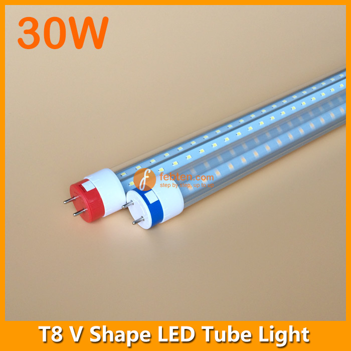 30W LED T8 V Shaped Tube 240degree Lighting
