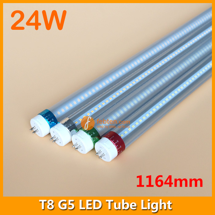 1.2meter LED G5 Tube Lighting 24W to Replace 4ft T5 Fluorescent Lamp