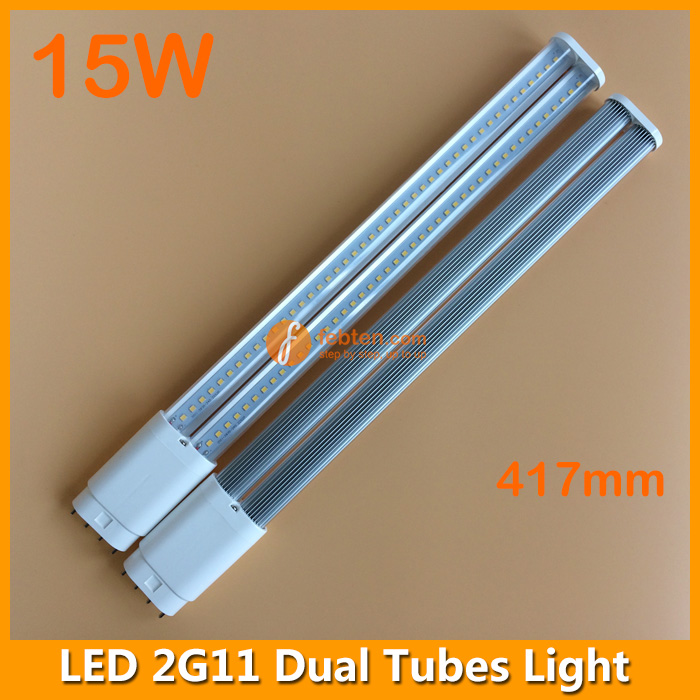 15W LED Dual Tubes 2G11 Light
