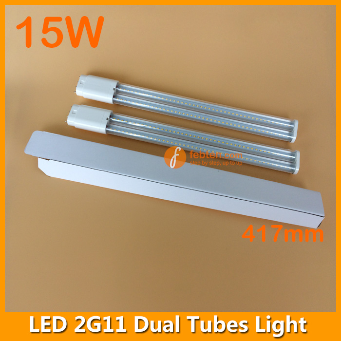 15W 4pins LED Dual Tubes 2G11 Lighting