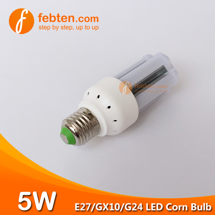 E27 GX10 G24Q 5W LED Corn Light