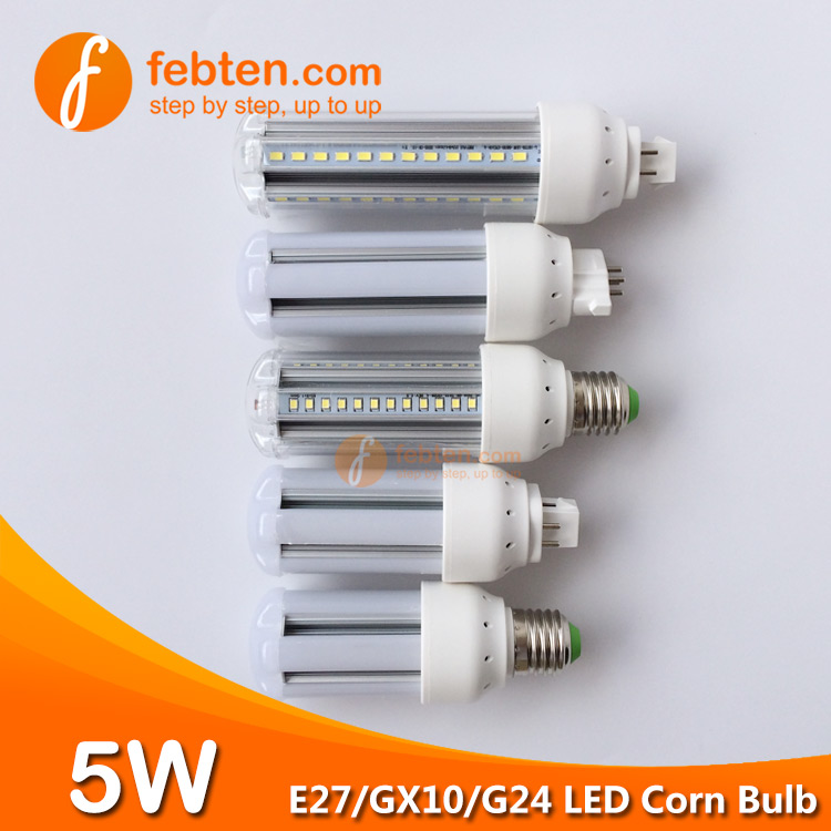 E27 GX10 G24Q 5W LED Corn Light Wholesale