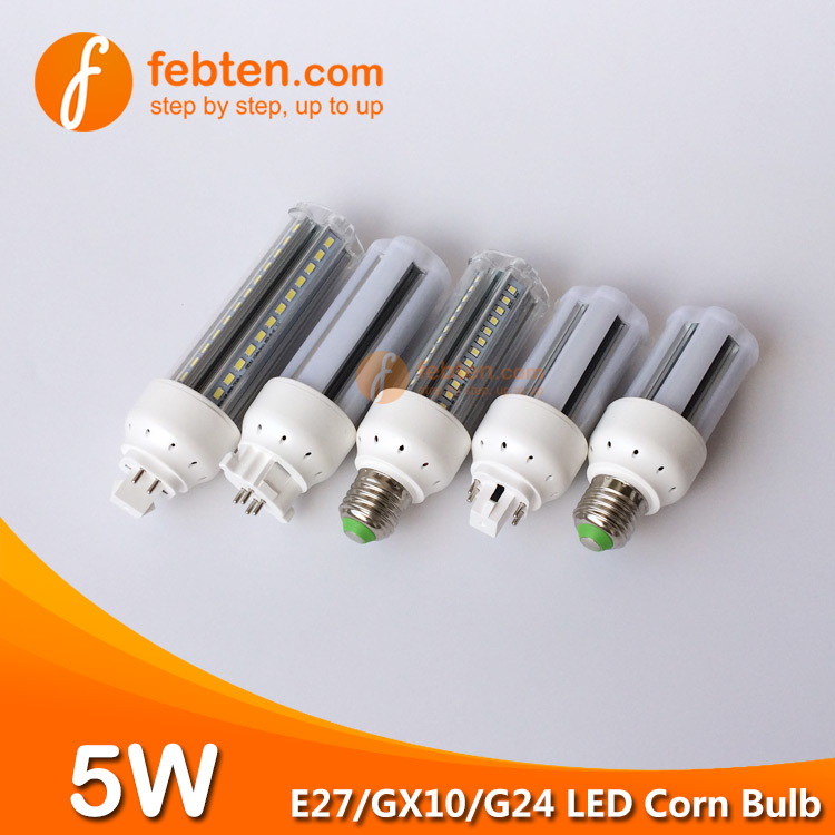E27 GX10 G24Q 5W LED Corn Light Manufacturer