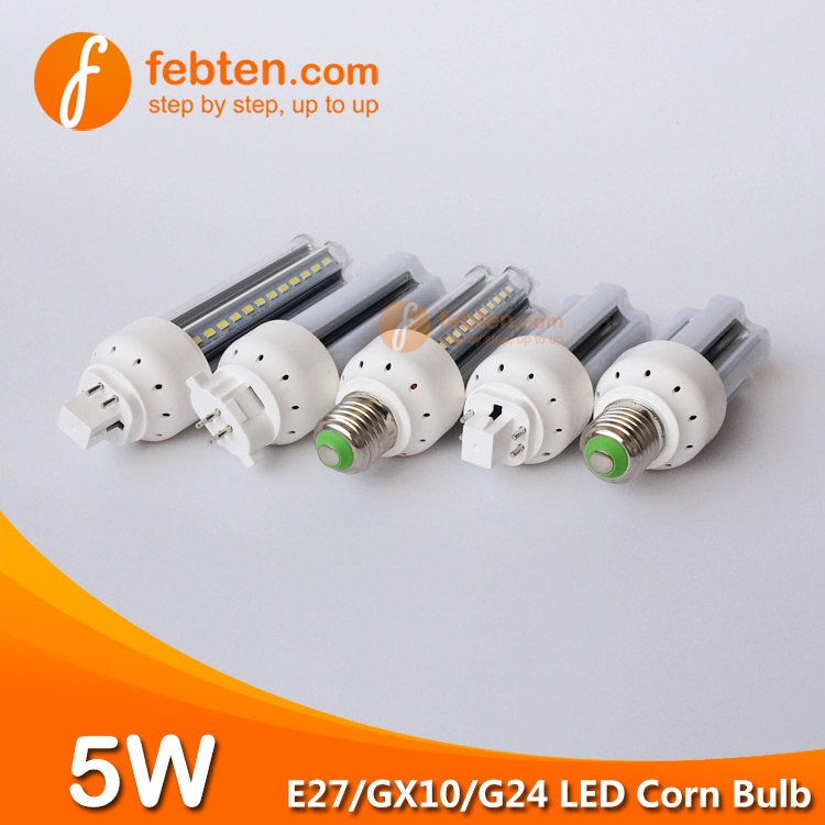 E27 GX10 G24Q 5W LED Corn Light Supplier