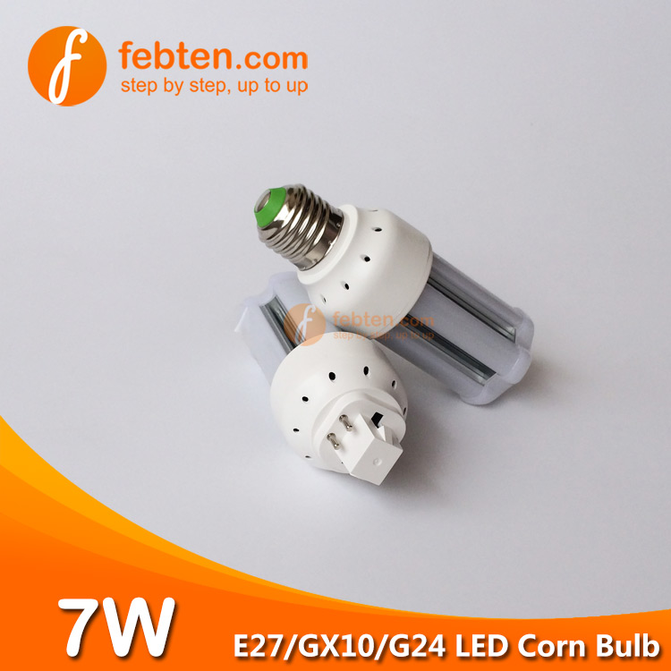 E27 GX10 G24Q 7W LED Corn Lighting