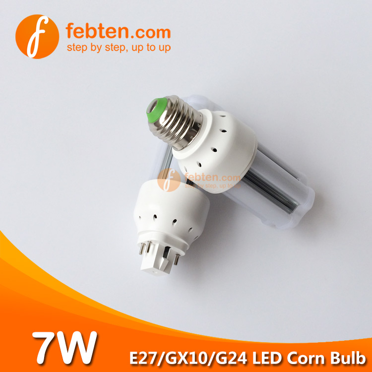 E27 GX10 G24Q 7Watts LED Corn Lamp