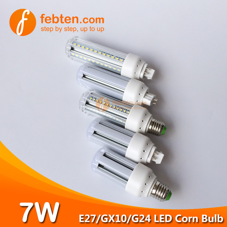 E27 GX10 G24Q 7W LED Corn Lamp Manufacturer