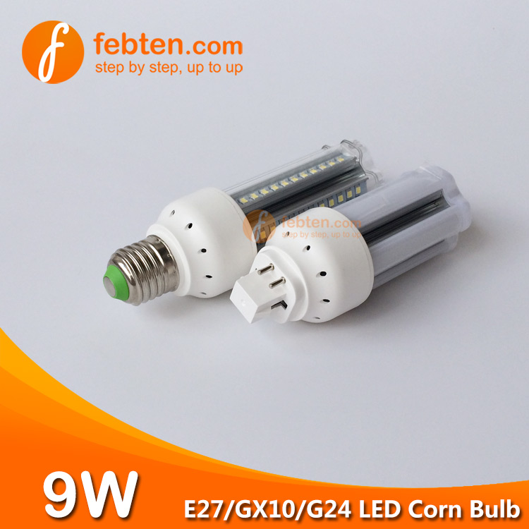 E27 GX10 G24Q 9W LED Corn Lighting