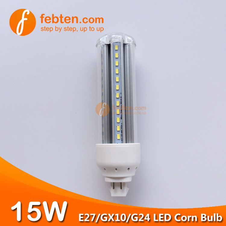 E27 GX10 G24Q 15W LED Corn Bulb
