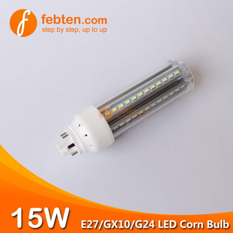E27 GX10 G24Q 15W LED Corn Light Lamp