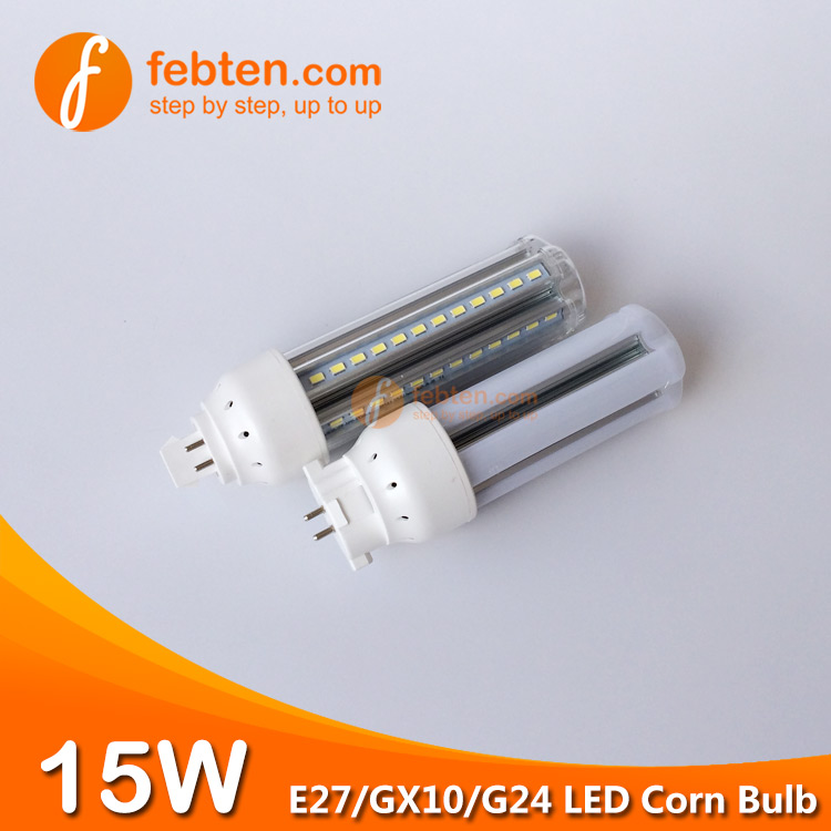 E27 GX10 G24Q 15W LED Corn Lamp SMD5730