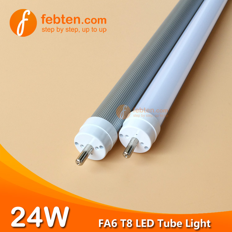 4feet 24W FA6 LED T8 Tube Light Single Pin