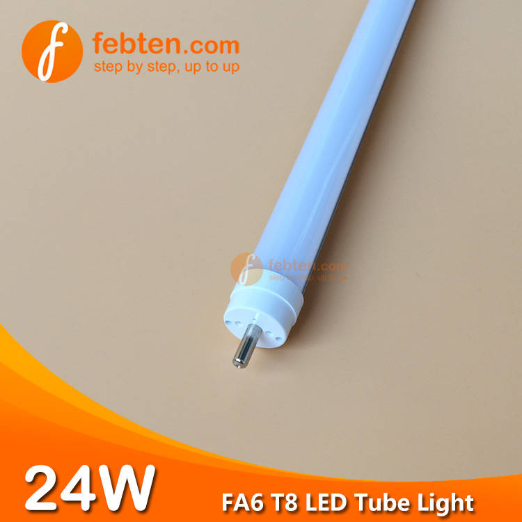 120cm 24W FA6 LED T8 Tube Light Single Pin