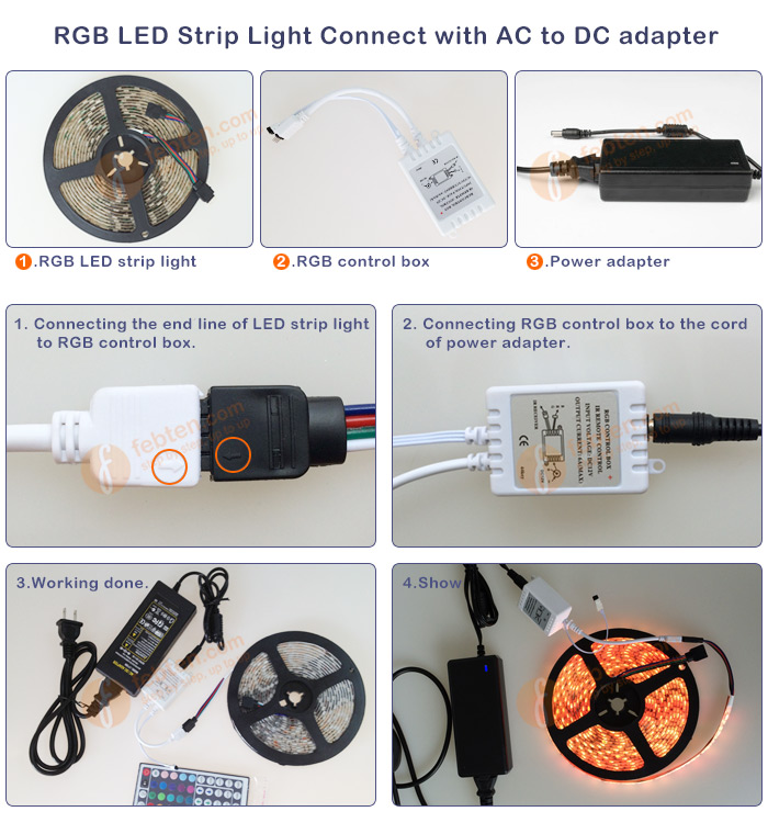 RGB LED Strip Wire Connection