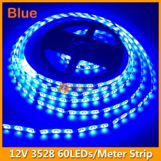 60LEDs per Meter 3528 Blue LED Strip Light 12Volts
