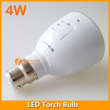 4W LED Torch Bulb Light Rechargeable
