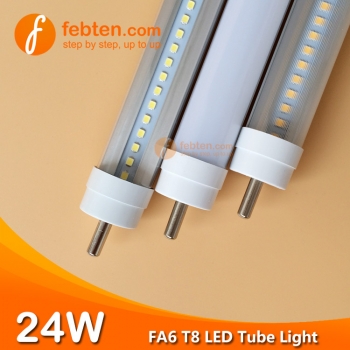 4feet 24W FA6 LED T8 Tube Light Single Pin