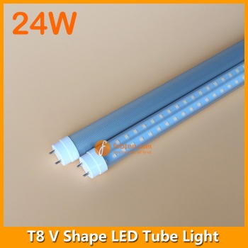 4ft 24W LED T8 V Shape Tube Light 240degree Beam Angle
