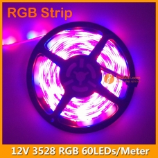 60LEDs per Meter 3528 RGB LED Strip Light 12Volts