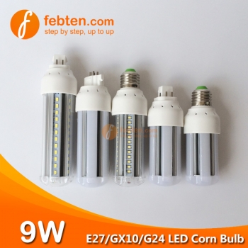 E27 GX10 G24Q 9W LED Corn Bulb