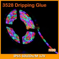 3528 Single Color or RGB IP65 LED Strip Lighting 12V 60LEDs/M