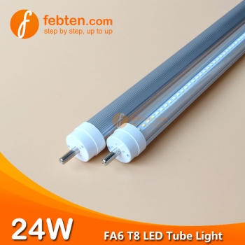 4feet 24W FA6 LED T8 Tube Light Single Pin