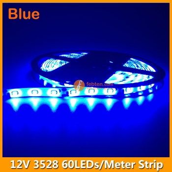 60LEDs per Meter 3528 Blue LED Strip Light 12Volts