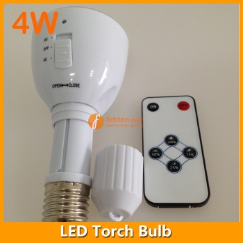 4W LED Torch Bulb Light Rechargeable
