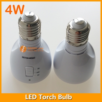 4W LED Torch Bulb Light Rechargeable