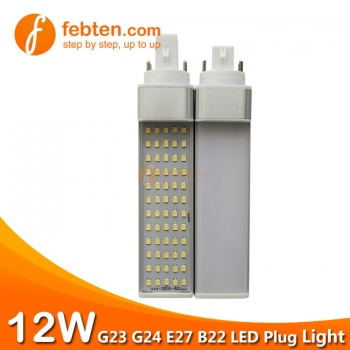 12W LED Plug Light  G24D/G24Q/GX24D/GX24Q/G23/E27/E14/B22