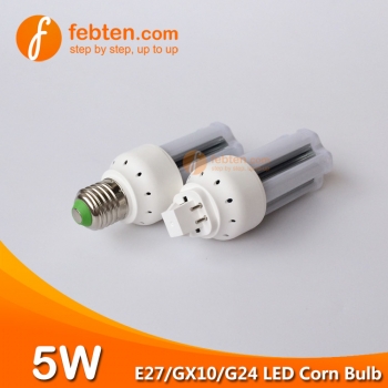 E27 GX10 G24Q 5W LED Corn Bulb