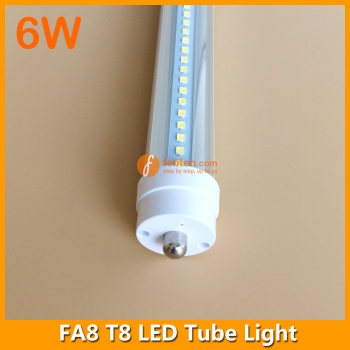 1ft FA8 LED T8 Tube Lamp 6W Single Pin