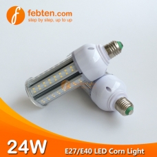 E27 E40 24W LED Corn Light with Clear Milky Cover