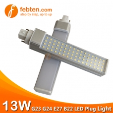13W LED Plug Light G24D/G24Q/GX24D/GX24Q/G23/E27/E14/B22