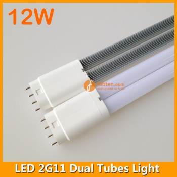 12W LED 2G11 Dual Tubes Light 327mm 4pins