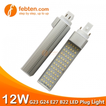 12W LED Plug Light  G24D/G24Q/GX24D/GX24Q/G23/E27/E14/B22