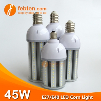 E27 E40 45W LED Corn Light with Clear Milky Cover