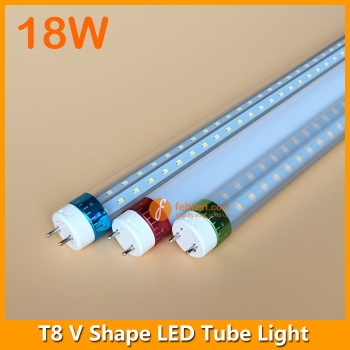 3ft 18W LED T8 V Shape Tube Light 240degree Beam Angle