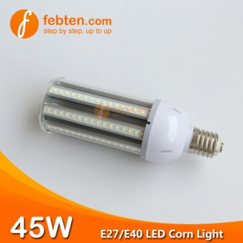 E27 E40 45W LED Corn Light with Clear Milky Cover
